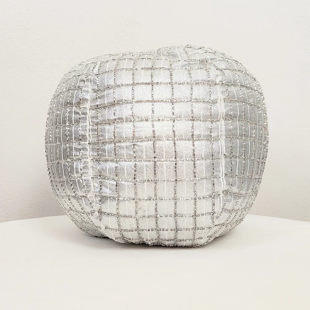 Elie Tahari Round Beaded Ball Pillow Disco 10
